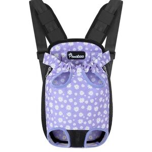Pawaboo Purple Daisy Pet Carrier Backpack